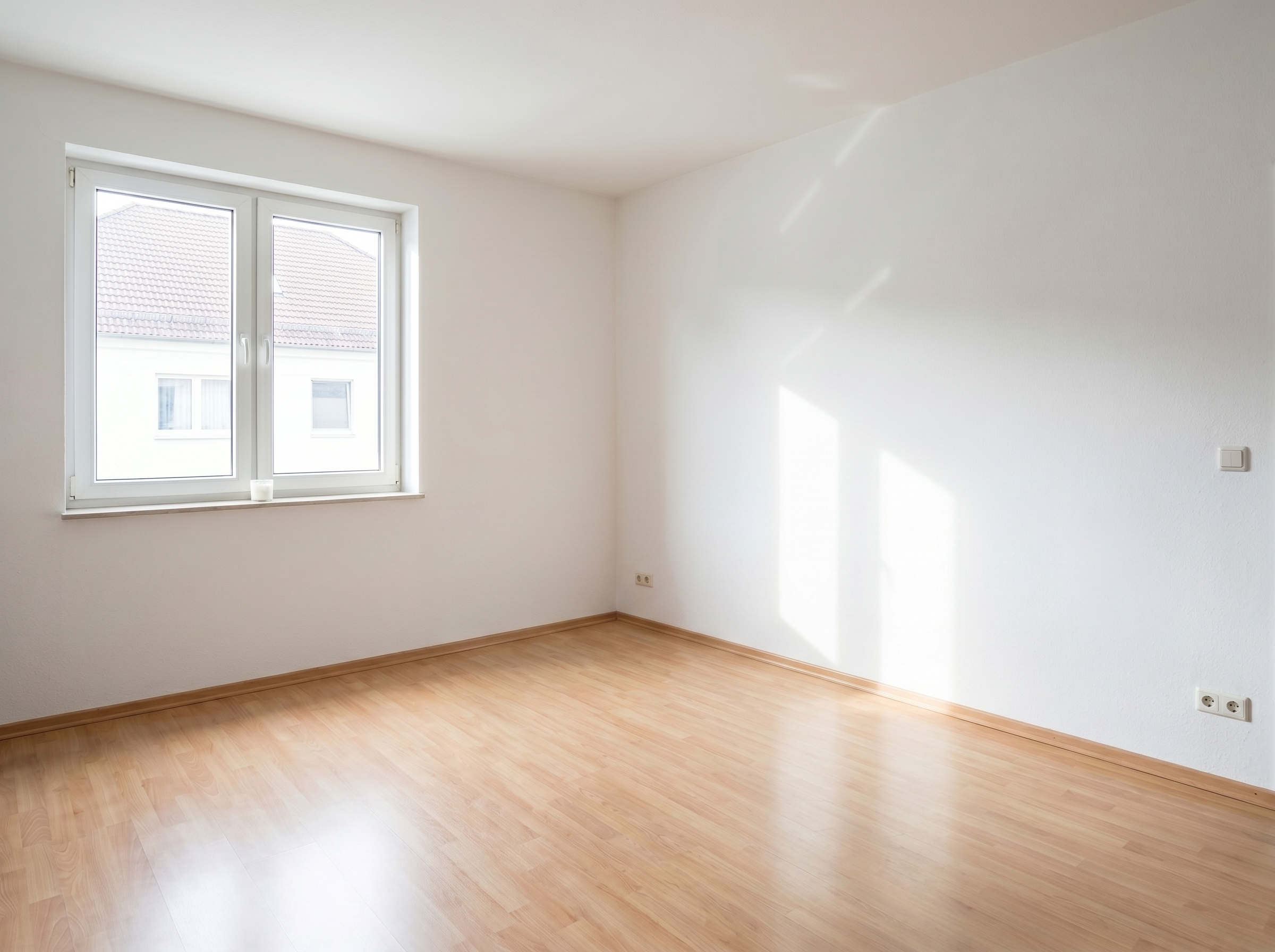Leerer, heller Raum – nachher